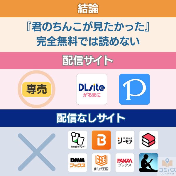 『君のちんこが見たかった』の配信状況