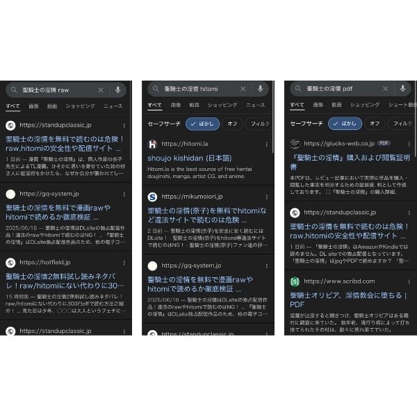 聖騎士の淫情 違法サイト